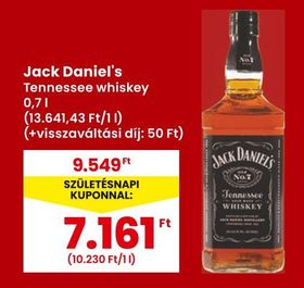 Jack Daniel's Tennessee whiskey – Spar