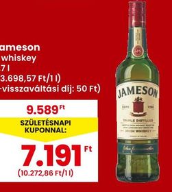 Jameson ír whiskey – Spar