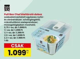 SIMPEX COLOR Pull Box Chef ételtároló doboz – Spar