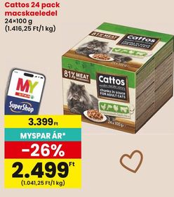 Cattos 24 pack macskaeledel – Spar