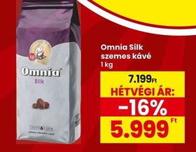 Omnia Silk szemes kávé – Spar