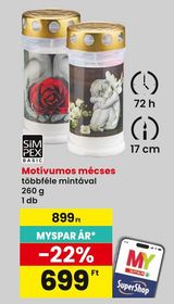 SIM PEX BASIC Motívumos mécses – Spar