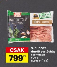 S-BUDGET darált sertéshús – Spar