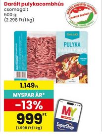 Darált pulykacombhús – Spar