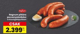 Regnum pikáns pecsenyekolbász – Spar