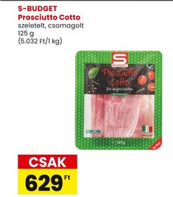 S-BUDGET Prosciutto Cotto – Spar