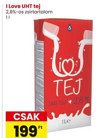 I Love UHT tej – Spar