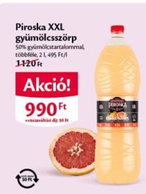 Piroska XXL gyümölcsszörp – Ecofamily