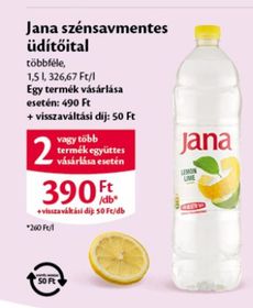 Jana szénsavmentes üdítőital – Ecofamily