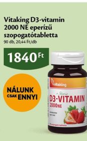 Vitaking D3-vitamin 2000 NE eperízű szopogatótabletta – Ecofamily
