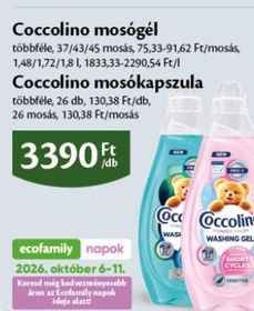 Coccolino mosógél, mosókapszula – Ecofamily