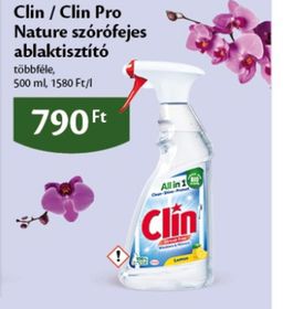 Clin / Clin Pro Nature szórófejes ablaktisztító – Ecofamily