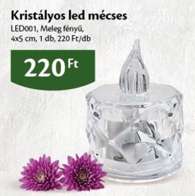 Kristályos led mécses – Ecofamily