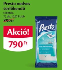 Presto nedves törlőkendő – Ecofamily