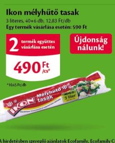 Ikon mélyhűtő tasak – Ecofamily