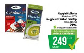 Meggle főzőkrém, Meggle cukrászhab habalap – Coop