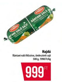 Hajdú Rántani való félzsíros, ömlesztett sajt – Coop