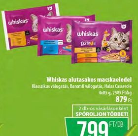 Whiskas alutasakos macskaeledel – Coop