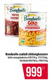 Bonduelle családi zöldségkonzerv – Coop