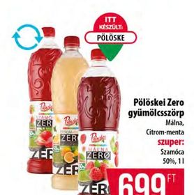 Pölöskei Zero gyümölcsszörp – Coop