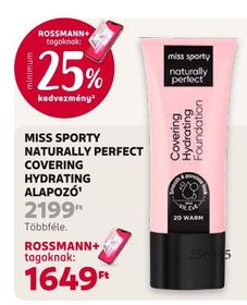 MISS SPORTY NATURALLY PERFECT COVERING HYDRATING ALAPOZÓ – Rossmann