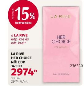 LA RIVE HER CHOICE NŐI EDP – Rossmann