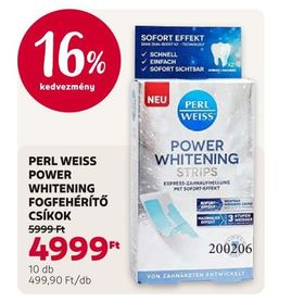 PERL WEISS POWER WHITENING FOGFEHÉRÍTŐ CSÍKOK – Rossmann
