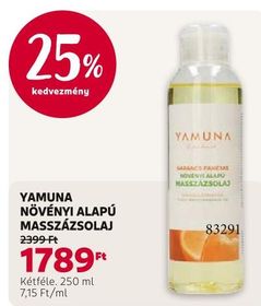 YAMUNA NÖVÉNYI ALAPÚ MASSZÁZSOLAJ – Rossmann