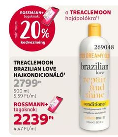 TREACLEMOON BRAZILIAN LOVE HAJKONDICIONÁLÓ¹ – Rossmann