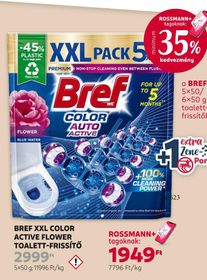 Bref BREF XXL COLOR ACTIVE FLOWER TOALETT-FRISSÍTŐ – Rossmann