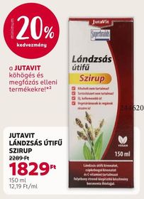 Jutavit JUTAVIT LÁNDZSÁS ÚTIFŰ SZIRUP – Rossmann