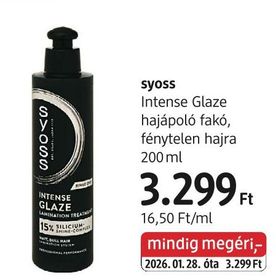 syoss Intense Glaze hajápoló fakó, fénytelen hajra – dm