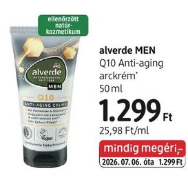 alverde MEN Q10 Anti-aging arckrém – dm
