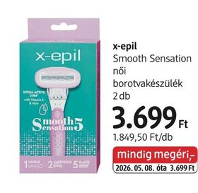 x-epil Smooth Sensation női borotvakészülék – dm