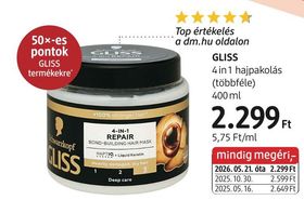 GLISS 4 in 1 hajpakolás – dm