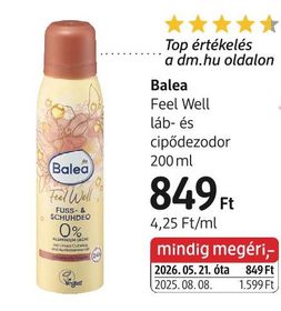Balea Feel Well láb- és cipődezodor – dm