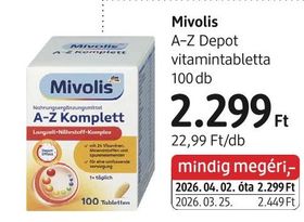 Mivolis A-Z Depot vitamintabletta – dm