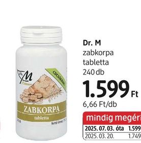 Dr. M zabkorpa tabletta – dm