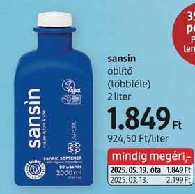 sansin öblítő (többféle) – dm