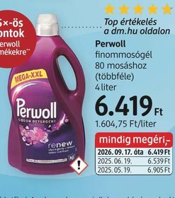 Perwoll finommosógél 80 mosáshoz (többféle) – dm