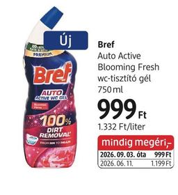 Bref Auto Active Blooming Fresh wc-tisztító gél – dm
