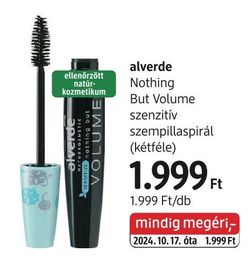 alverde Nothing But Volume szenzitív szempillaspirál – dm