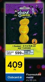 Fluoreszkáló medál – Tesco