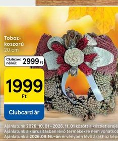 Tobozkoszorú – Tesco