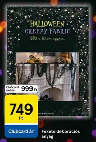 Fekete dekorációs anyag – Tesco