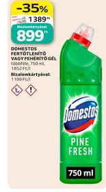 Domestos DOMESTOS FERTŐTLENÍTŐ VAGY FEHÉRÍTŐ GÉL – Auchan