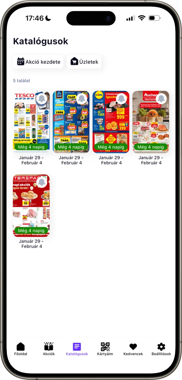 Akcióvadász katalógus lista